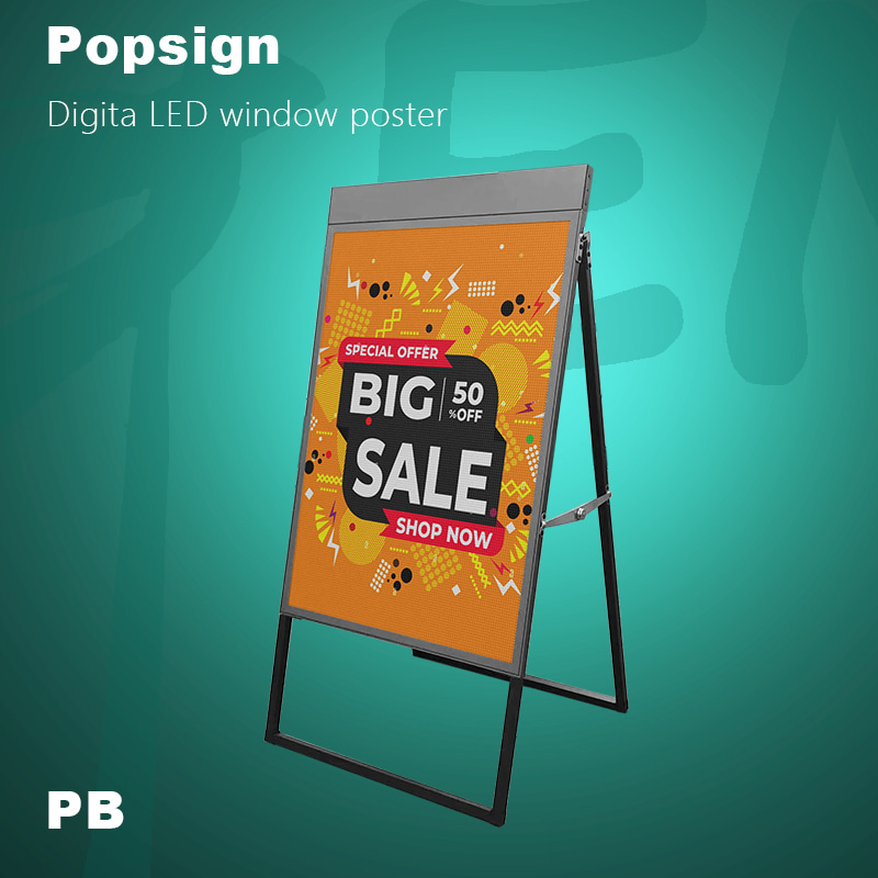 Digital LED windows poster